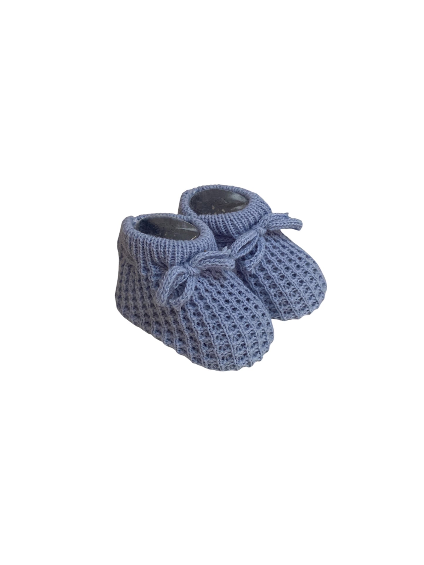 Patucos Tejidos para Bebé Recién Nacido, 100% Acrílico, Varios Colores. Cordones. Invierno.