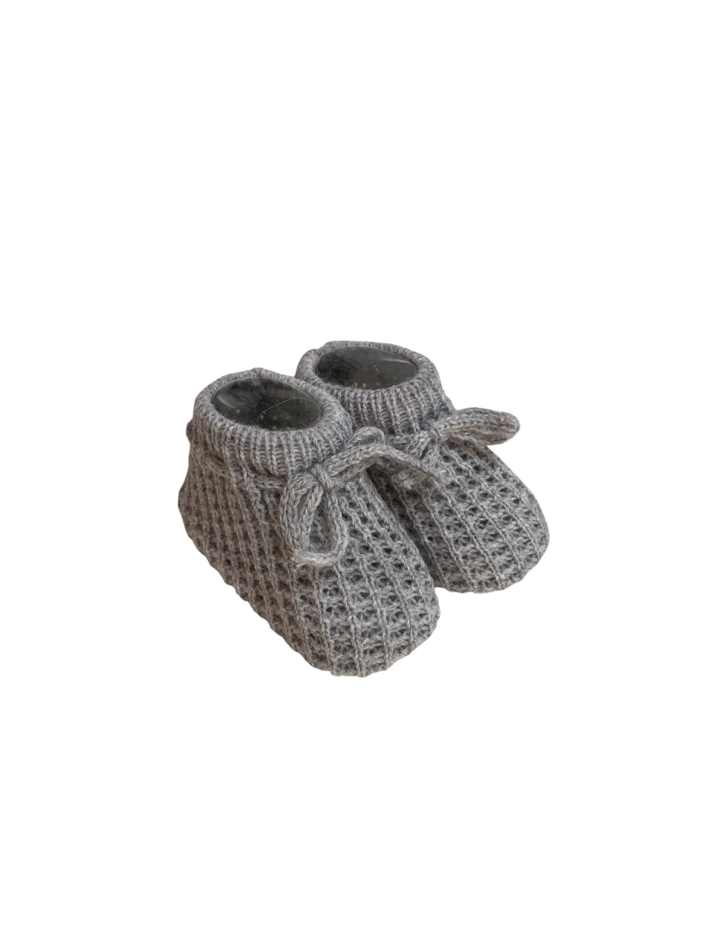 Patucos Tejidos para Bebé Recién Nacido, 100% Acrílico, Varios Colores. Cordones. Invierno.