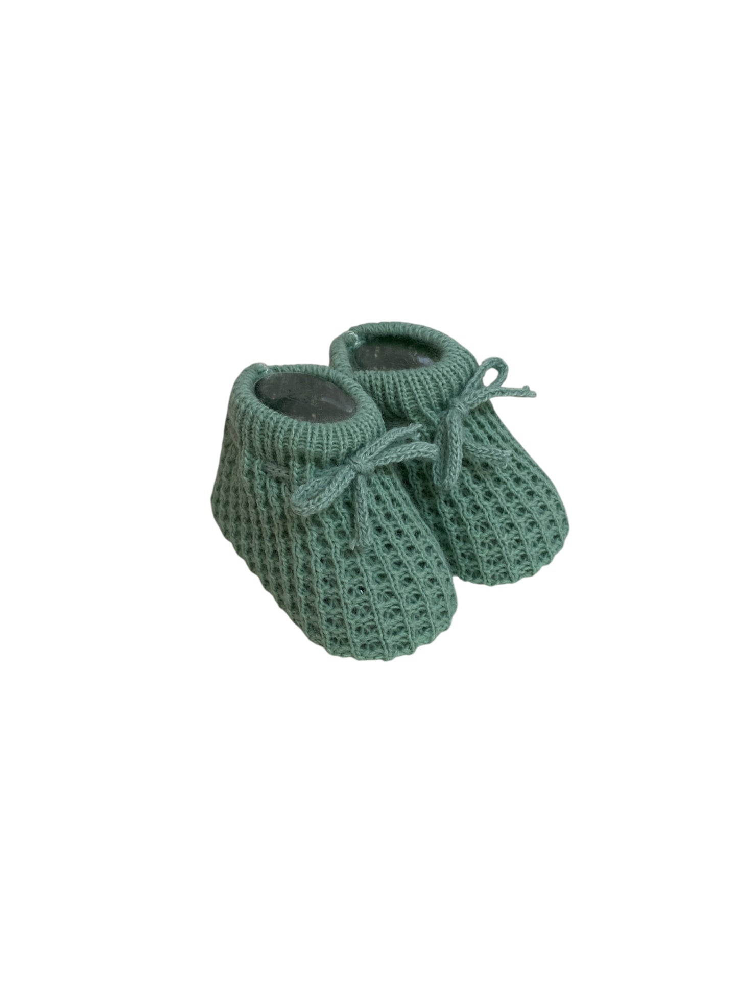 Patucos Tejidos para Bebé Recién Nacido, 100% Acrílico, Varios Colores. Cordones. Invierno.