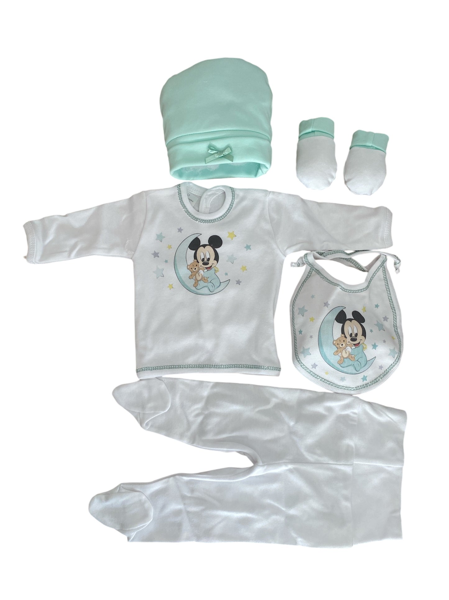 CONJUNTO REGALO DE RATÓN MICKEY Y MINNIE MODELO CON LUNA