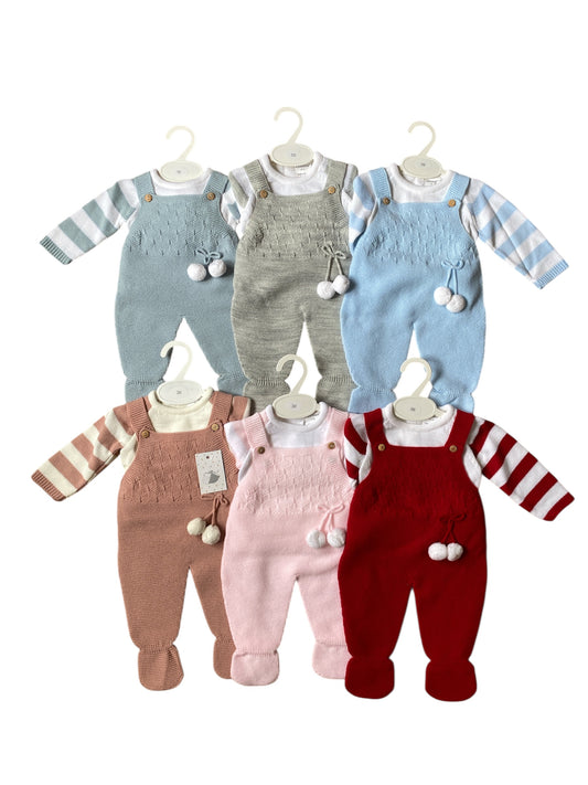 CONJUNTO DOS PIEZAS INVIERNO DE RAYAS LANA LAS DOS PIEZAS