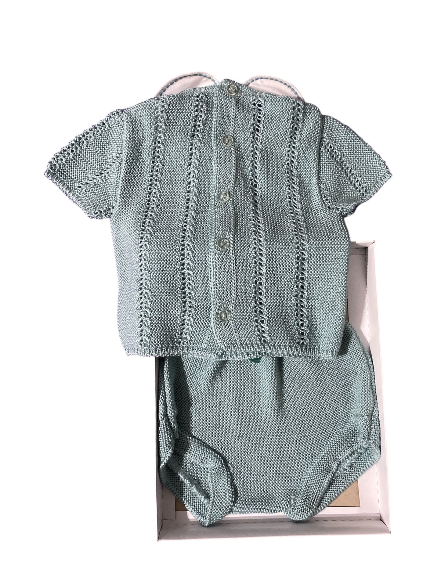 CONJUNTO DE HILO BEBÉ TALLA 6 MESES