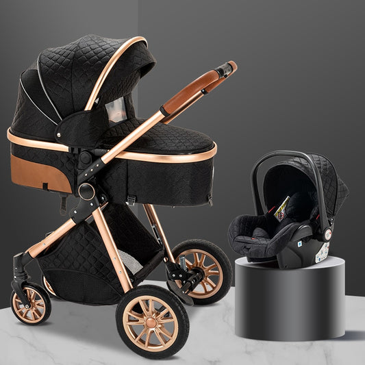 Cochecito de bebé 3 en 1, carrito de viaje multifuncional, fácil de plegar, portátil, asiento de seguridad, estándar de la UE, envío gratis